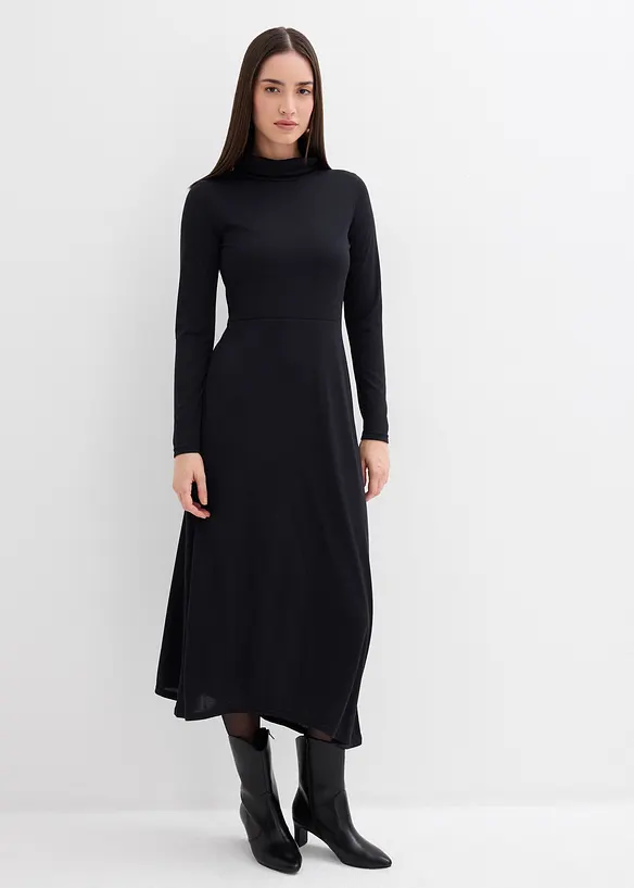 Jerseyklänning i mjuk modalmix, bonprix