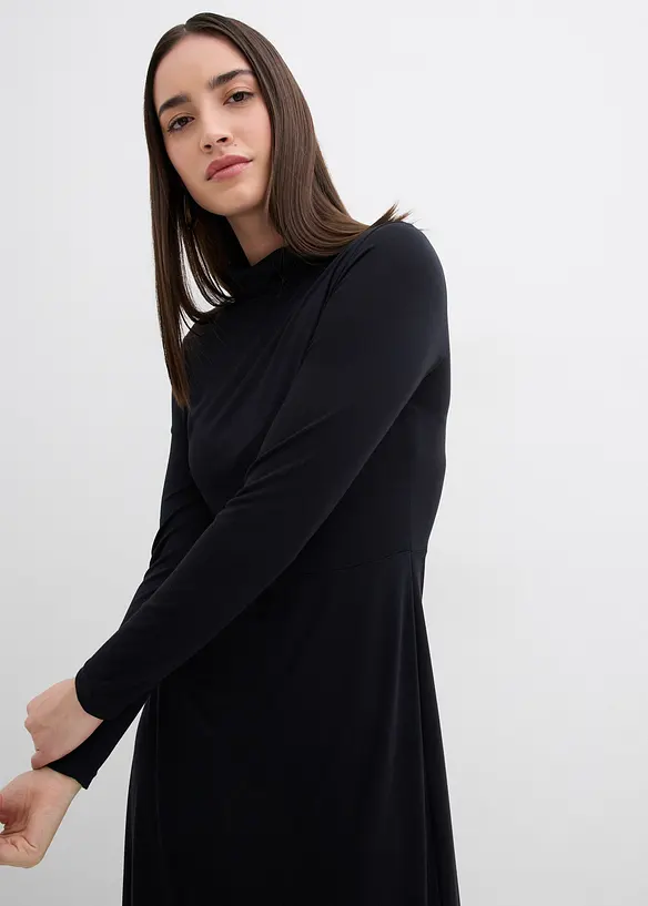 Jerseyklänning i mjuk modalmix, bonprix