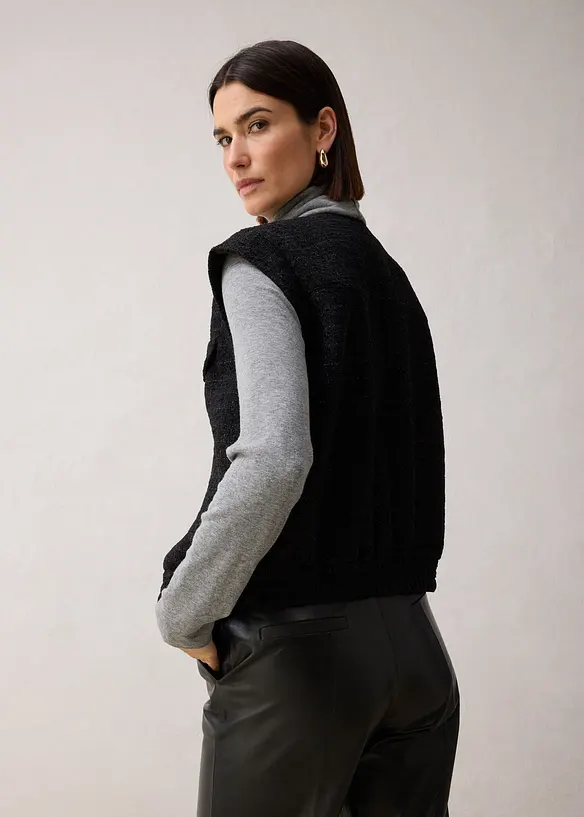 Kavajväst med ylleandel, bonprix