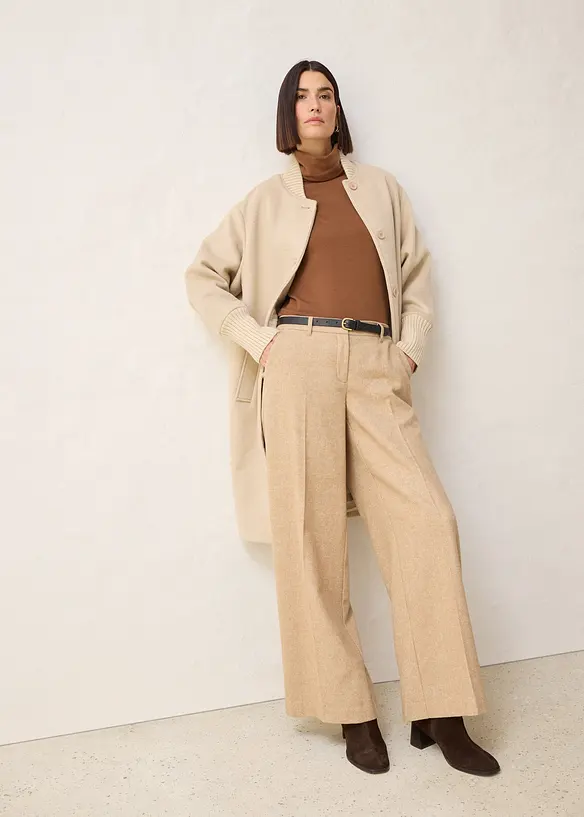 Polotröja med ull, bonprix