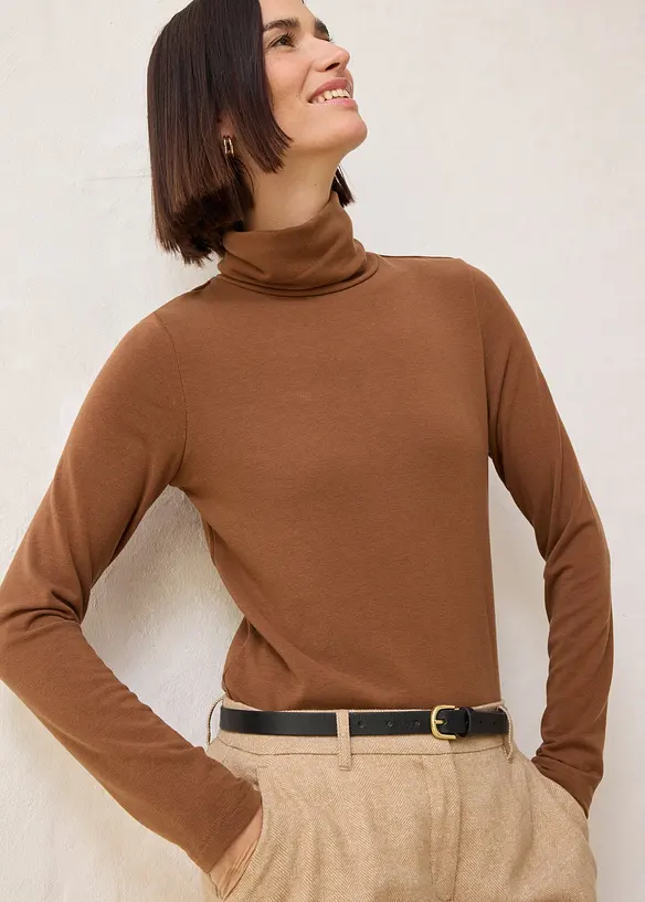 Polotröja med ull, bonprix