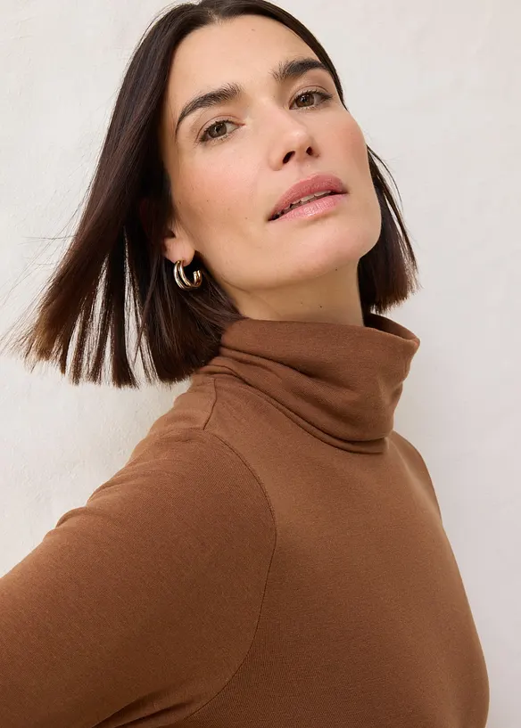 Polotröja med ull, bonprix