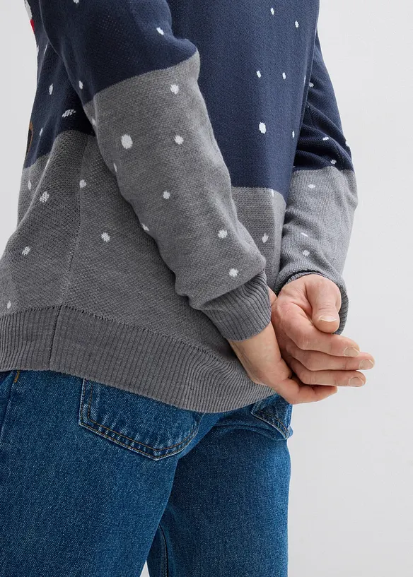 Tröja med julmotiv, bonprix