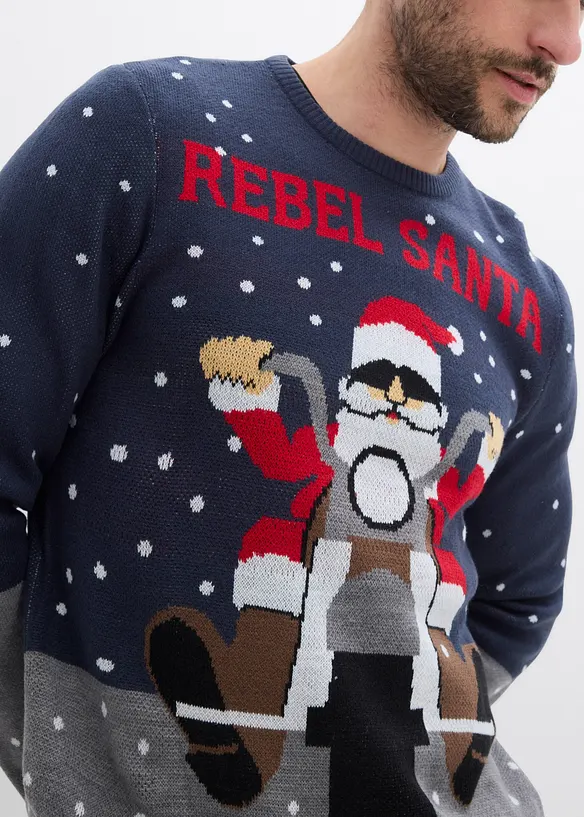 Tröja med julmotiv, bonprix