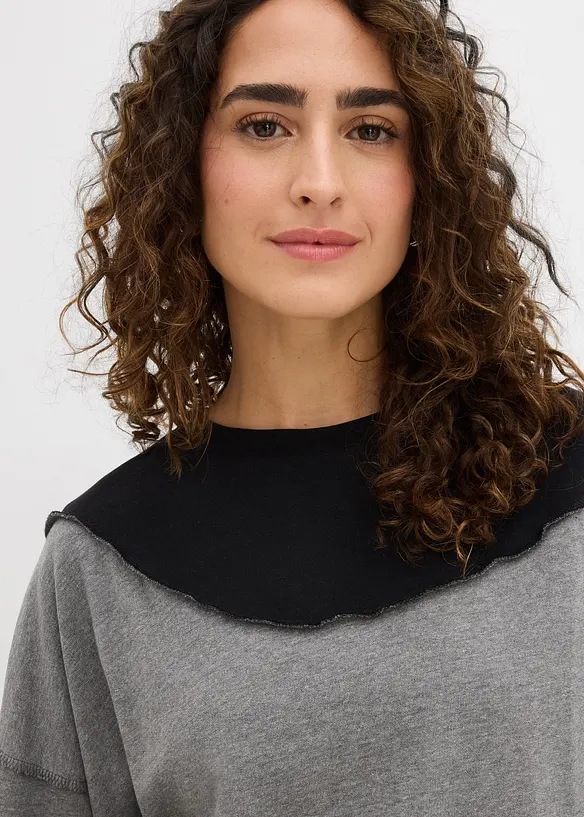 Sweatshirt i mjuk bomullsmix, bonprix