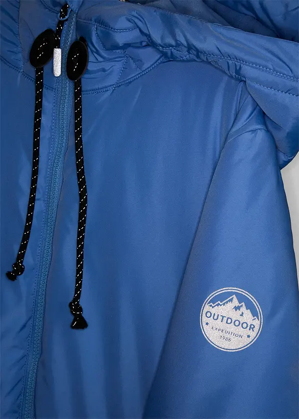 Kviltad funktionskappa med reflexer, bonprix