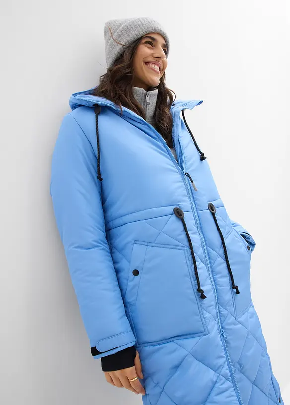 Kviltad funktionskappa med reflexer, bonprix