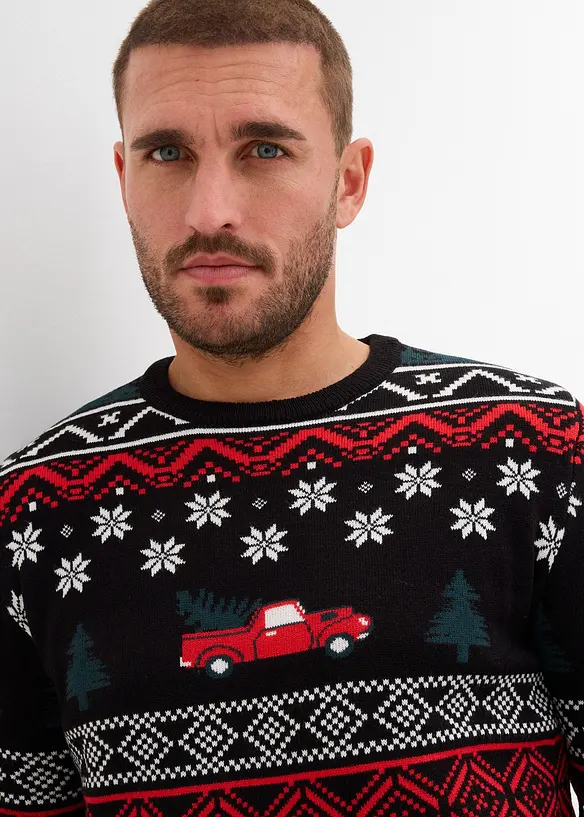 Tröja med julmotiv, bonprix