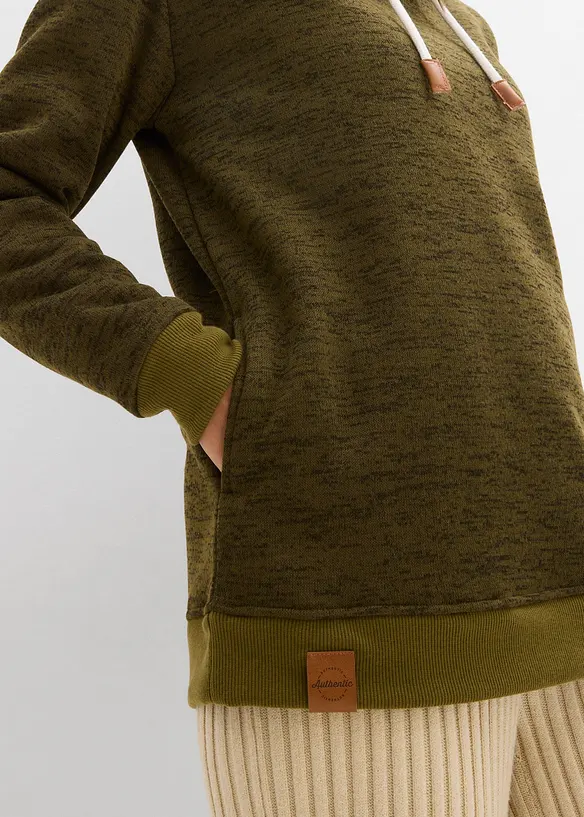 Extra mysig, lång sweatshirt, bonprix