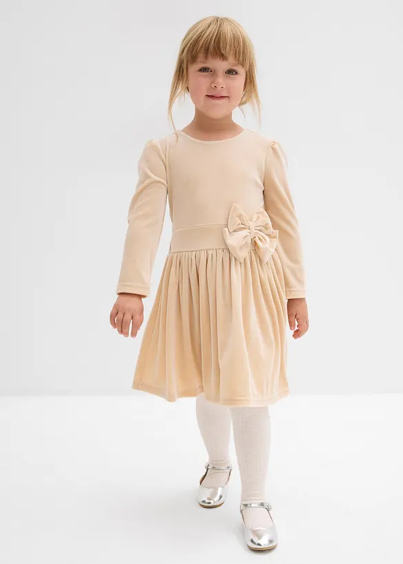 Sammetsklänning för barn, bonprix