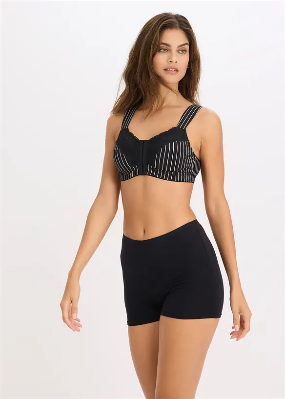 BH med framknäppning och utan bygel (2-pack), bonprix