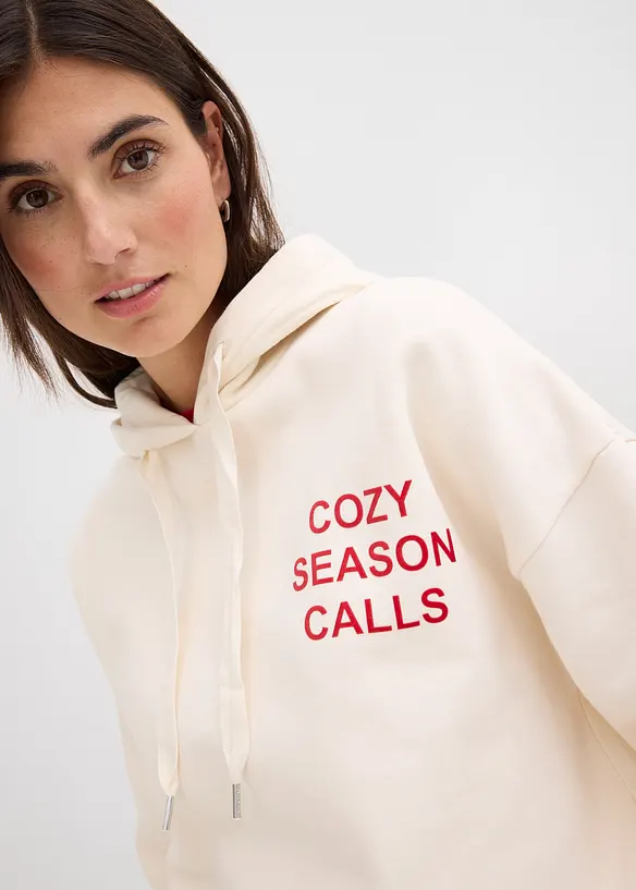 Oversizesweatshirt i ren bomull, bonprix