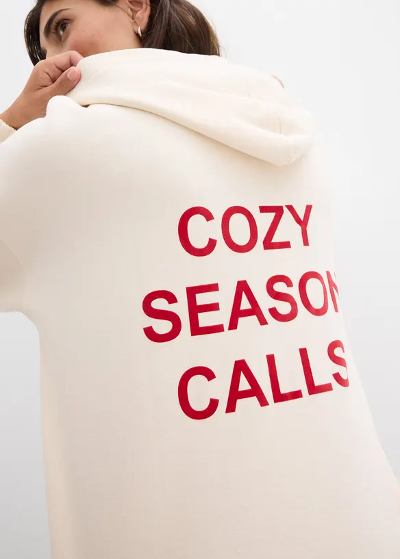 Oversizesweatshirt i ren bomull, bonprix