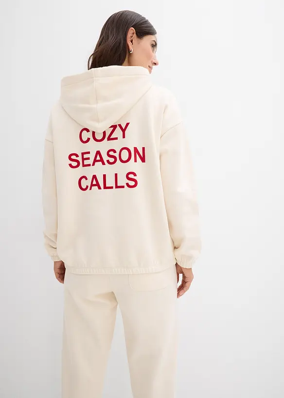 Oversizesweatshirt i ren bomull, bonprix