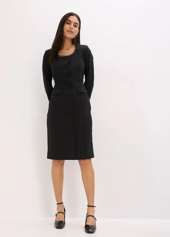 Kavajklänning med spetskanter, bonprix