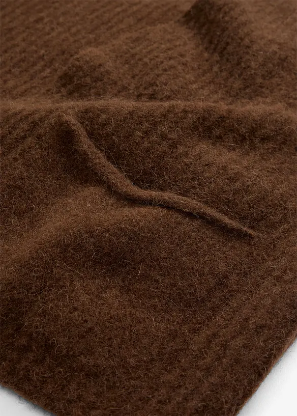 Grovstickad väst med alpackaull, bonprix