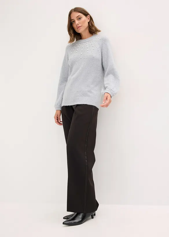 Tröja med pärlor, bonprix