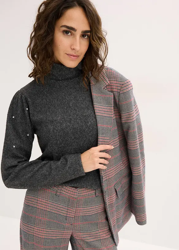 Fleecetopp i följsam viskosmix, bonprix