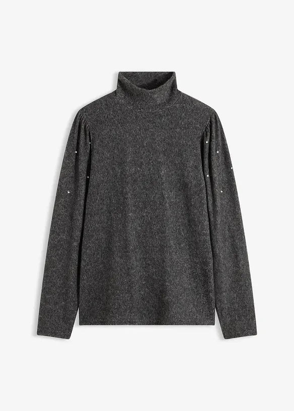 Fleecetopp i följsam viskosmix, bonprix