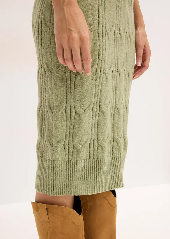 Stickad klänning, bonprix