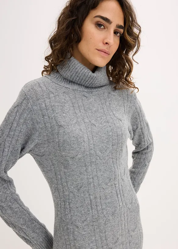 Stickad klänning, bonprix