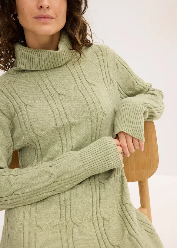 Stickad klänning, bonprix