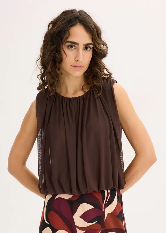 Topp i fintrådig mesh, bonprix