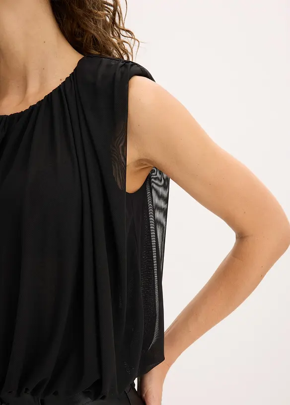 Topp i fintr&aring;dig mesh, bonprix