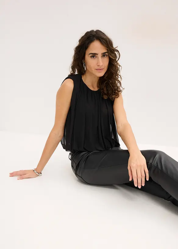 Topp i fintr&aring;dig mesh, bonprix