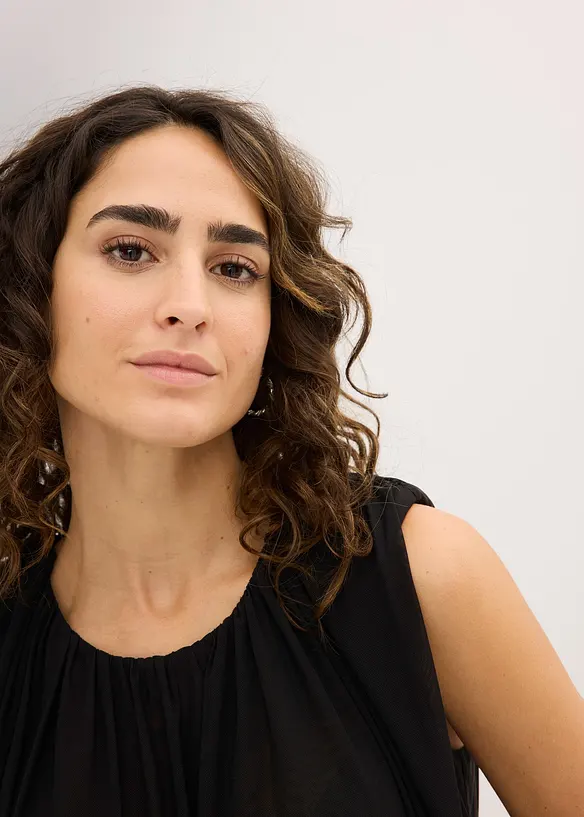 Topp i fintr&aring;dig mesh, bonprix