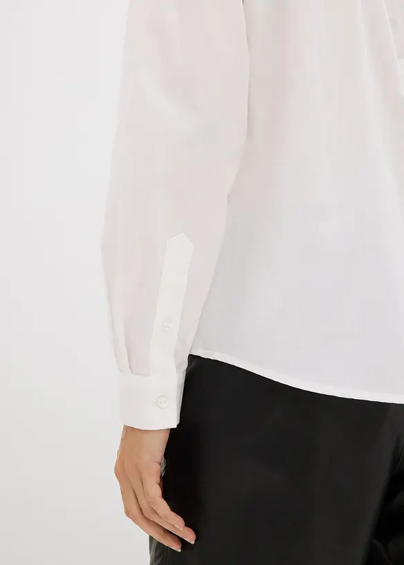 Oversize-skjorta med kontrasterande ficka, bonprix