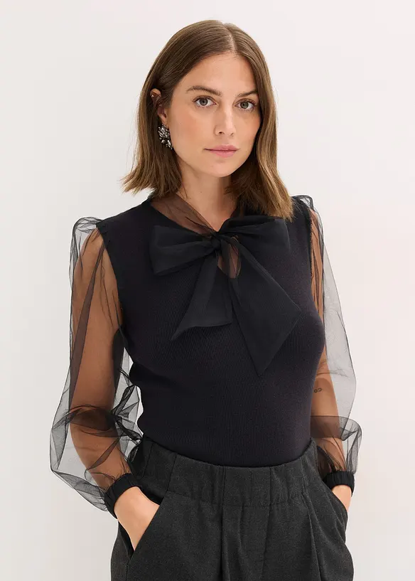 Tröja i mjuk viskosmix, bonprix