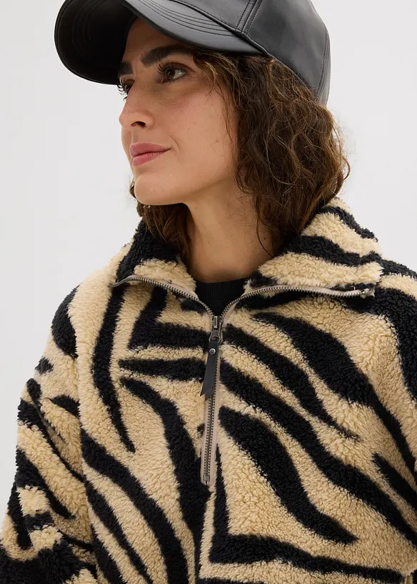 Oversizetröja av teddyfleece, bonprix