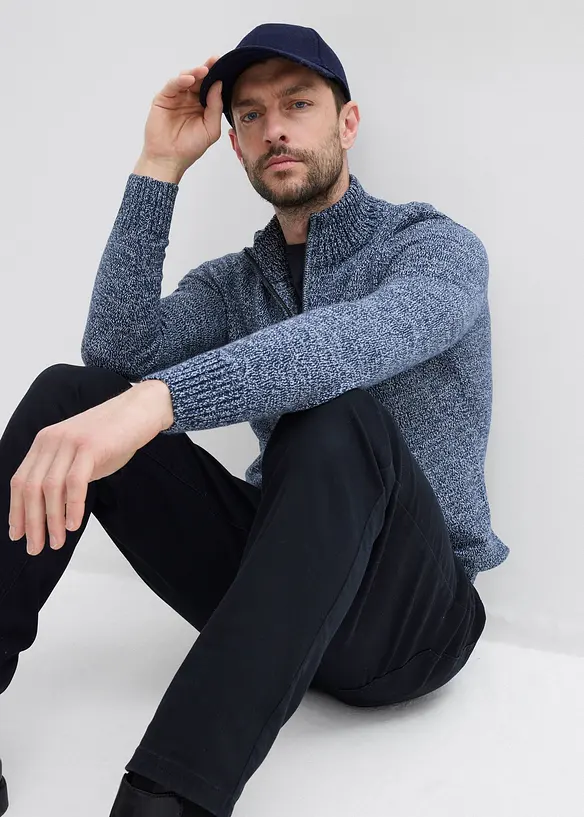 Tröja med krage, med bomull, bonprix