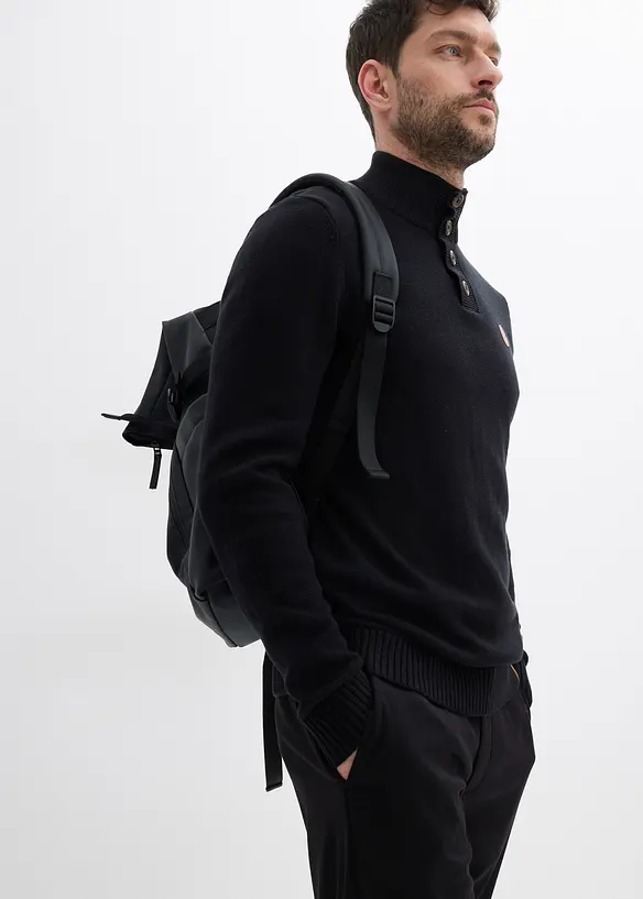 Tröja i bomull med krage, bonprix