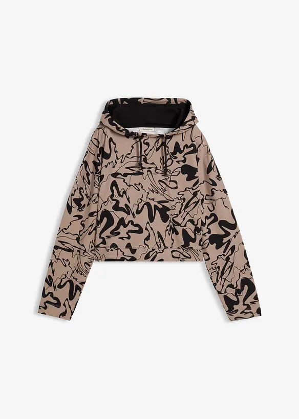 Sweatshirt med huva i bomull, bonprix