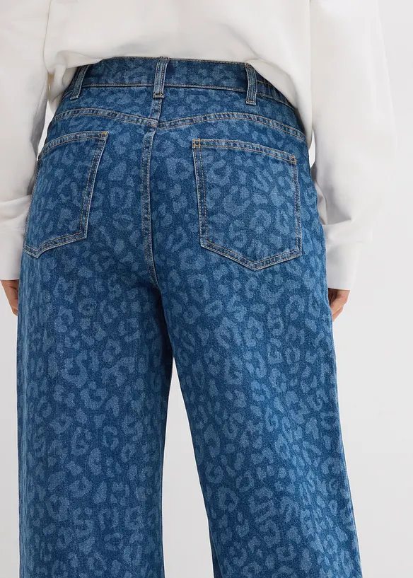 Wide Leg Jeans Mid Waist, bonprix