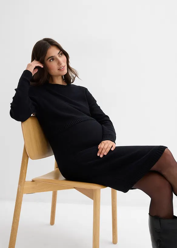 Mammaset med tröja och kjol av ekologisk bomull (2-pack), bonprix