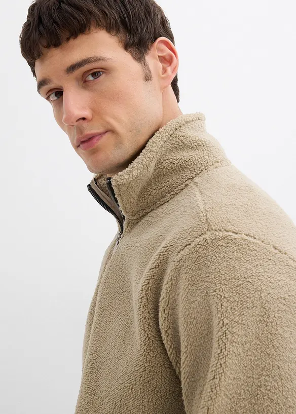 Teddyfleecetröja, bonprix