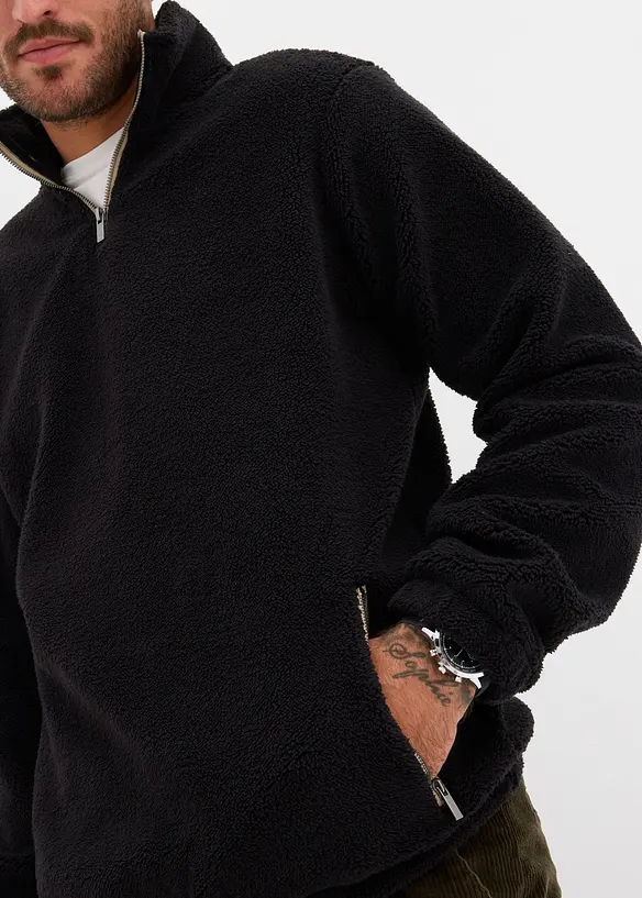 Teddyfleecetröja, bonprix