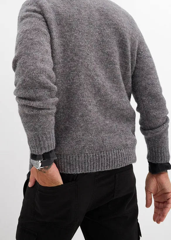 Grovstickad tröja i lättskött material, bonprix