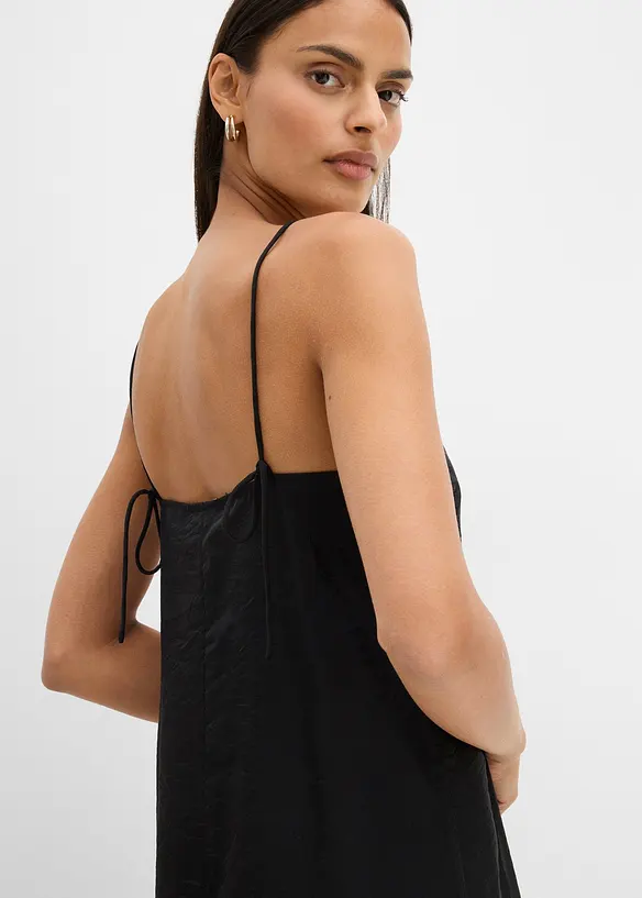 Klänning med smala axelband, bonprix