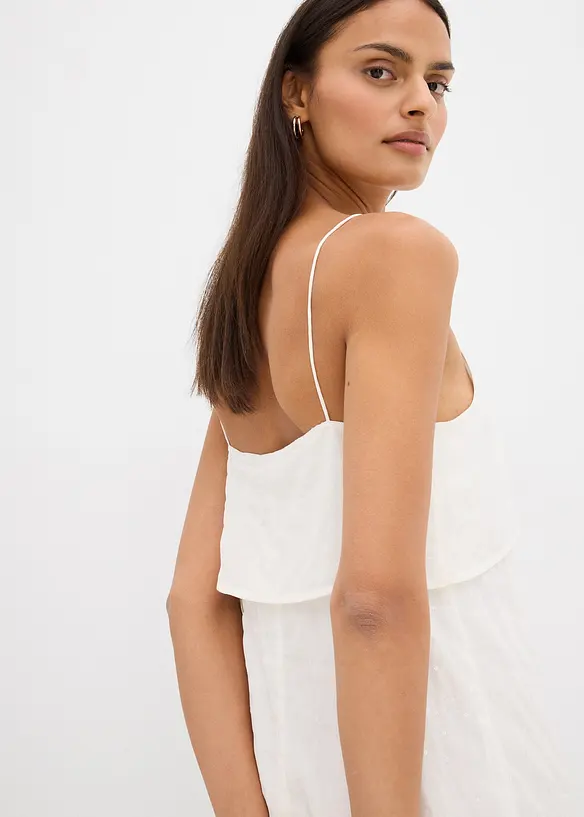 Miniklänning med paljettbroderi, bonprix