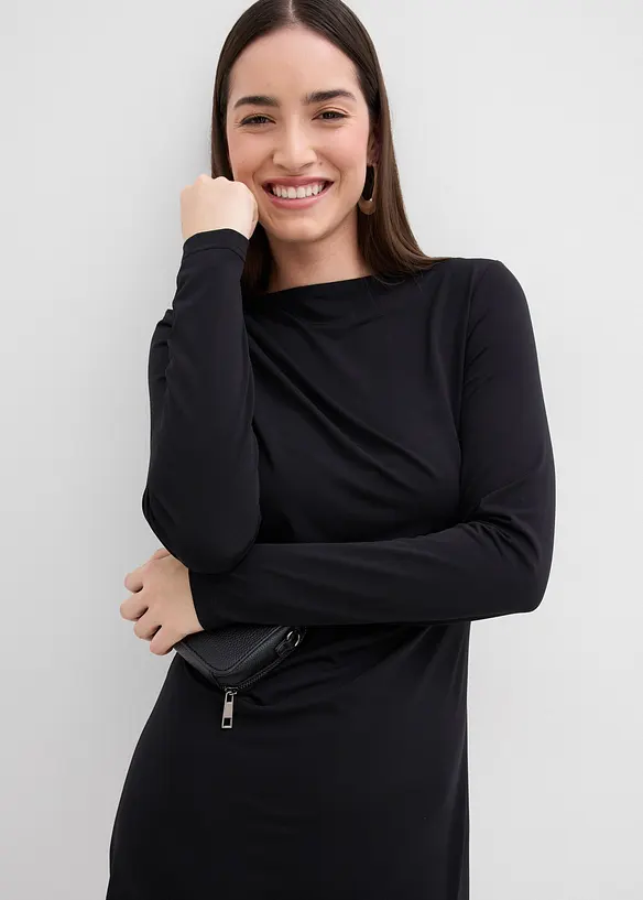 Klänning med båtringning, bonprix