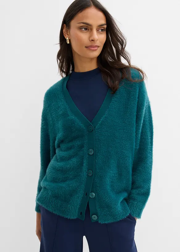 Fluffig cardigan, bonprix