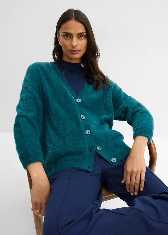Fluffig cardigan, bonprix