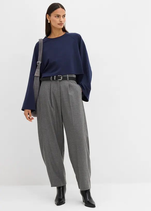 L&aring;ng&auml;rmad topp med capedetalj, bonprix