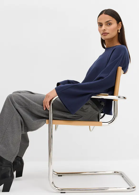 L&aring;ng&auml;rmad topp med capedetalj, bonprix