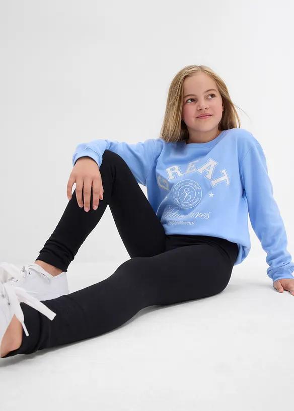 Termoleggings i elastisk bomullsmix (3-pack), bonprix