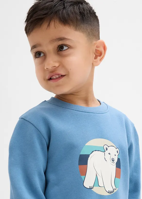 Sweatshirt i ekologisk bomull, bonprix